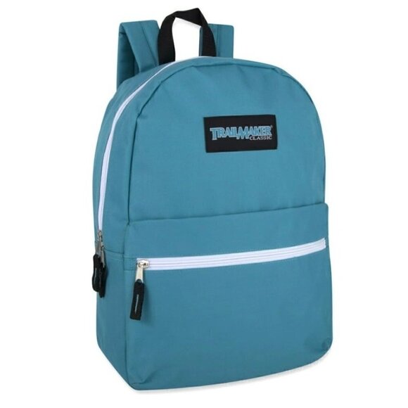 Trailmaker Classic Blue Backpack with Adjustable Padded Shoulder Straps 17 Inch‎ - Picture 1 of 4